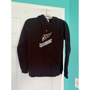 NHL Washington Capitals Youth Hoodie Black Screaming Eagle Sweatshirt L 14/16